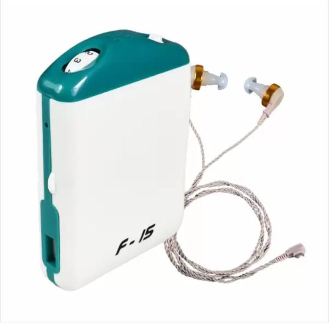 H Das Deaf Ear Device Axon F-fifteen Both Ear Wire Connectivity Sound Enhancement Amplifire Pocket Hearing Aid  (White)